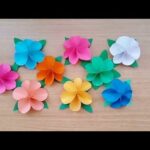 como-hacer-flores-con-hojas-de-colores-pequenas